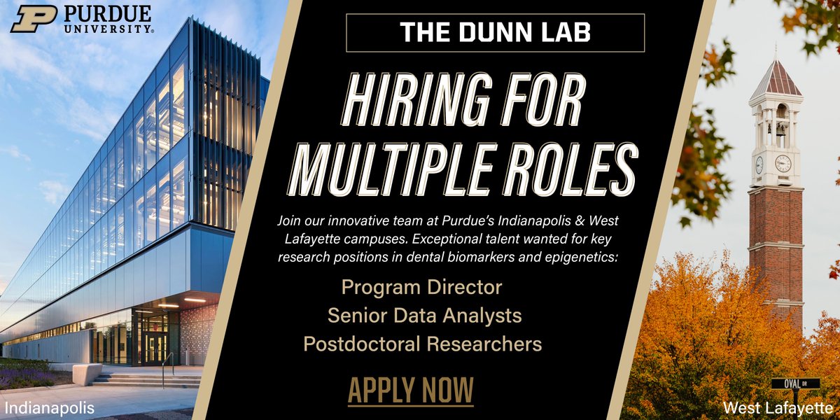 Erin C Dunn, ScD, MPH (@erindunnscd) on Twitter photo Cultivating interdisciplinary research is more important than ever. The Dunn Lab <a href="/LifeAtPurdue/">Purdue University</a> is hiring:
▶️ Program Director
▶️ Data Analysts
▶️ Post Docs
Make the #NextGiantLeap with us at the forefront of mental health research!
Learn more & apply: tinyurl.com/885xpkec Cultivating interdisciplinary research is more important than ever. The Dunn Lab <a href="/LifeAtPurdue/">Purdue University</a> is hiring:
▶️ Program Director
▶️ Data Analysts
▶️ Post Docs
Make the #NextGiantLeap with us at the forefront of mental health research!
Learn more & apply: tinyurl.com/885xpkec