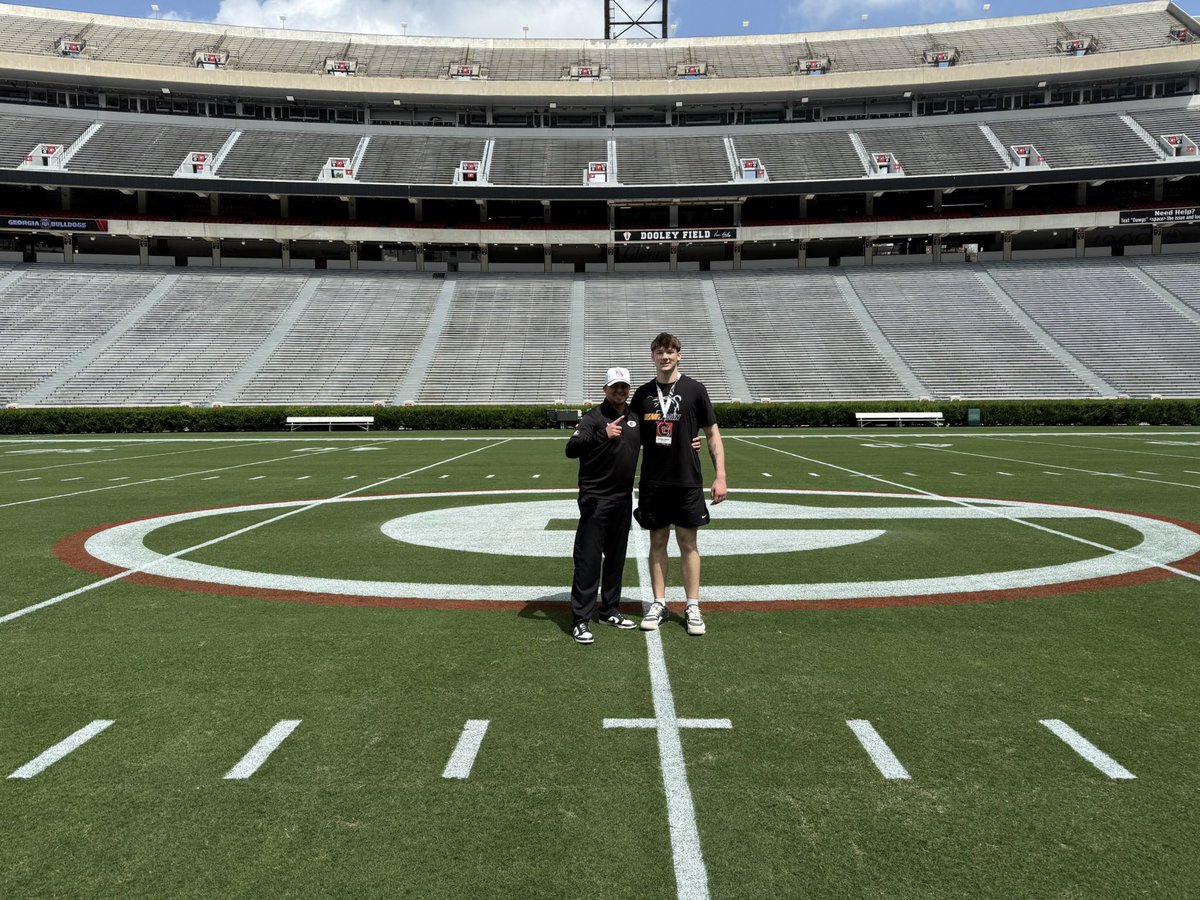 Had a great time back in Athens!! <a href="/GeorgiaFootball/">Georgia Football</a>  <a href="/coach_thartley/">Todd Hartley</a> <a href="/KirbySmartUGA/">Coach Kirby Smart</a>