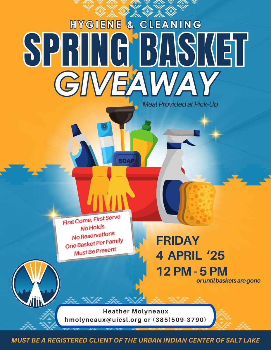 UICSaltLake's tweet image. 🚨 T-minus 1 hour until our Spring Basket Giveaway!  We'll be here until 5 PM or until supplies last!

⚡️ No holds ⚡️ One basket per family ⚡️ First come, first serve

Must be a registered client of UICSL.

Don't miss out—see you soon! 😎🎉 
#UICSL #SpringGiveaway #FreeBaskets