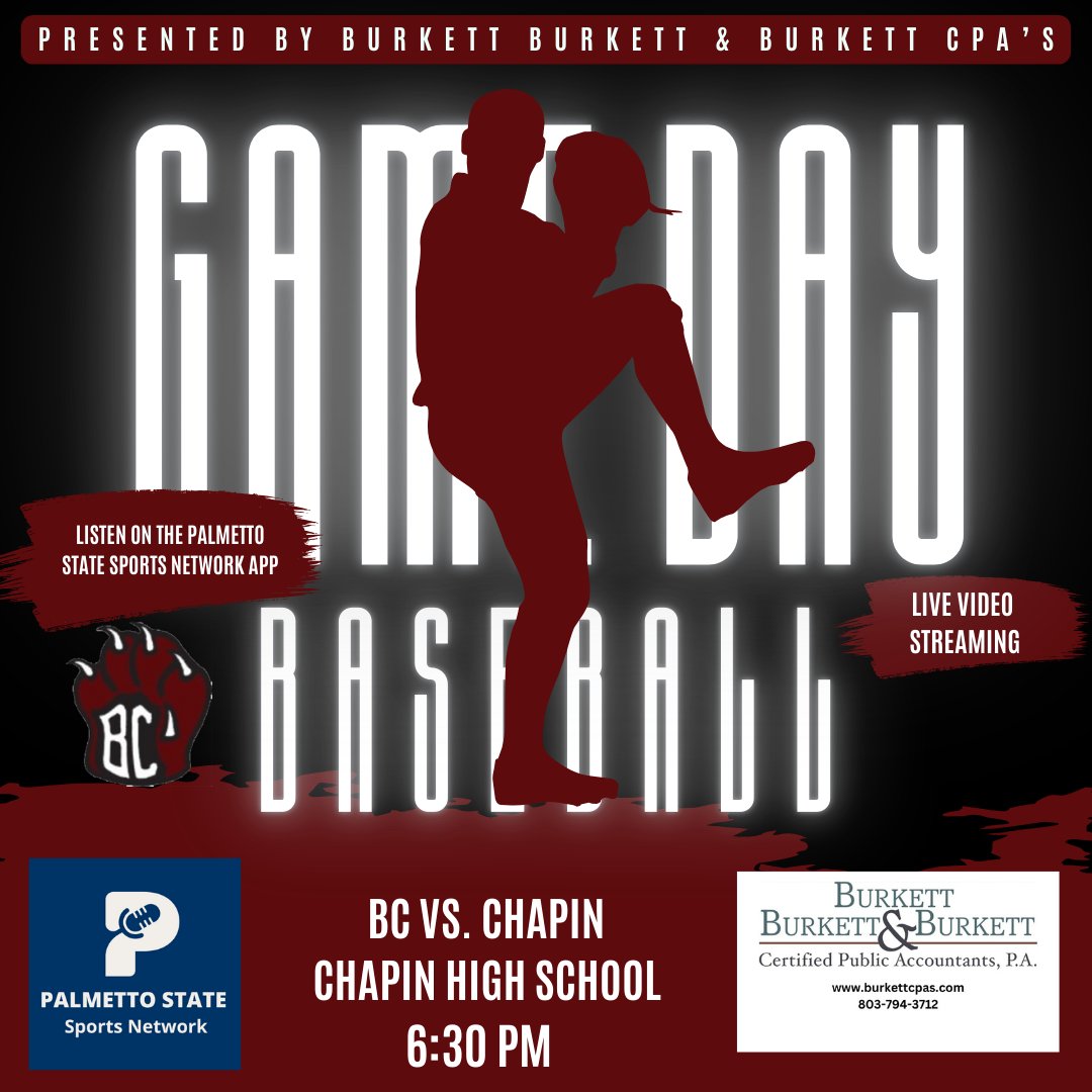 Fresh off of a sweep over Gray Collegiate this week, the Bearcats will take the show on the road to Chapin tonight. This will be the Bearcats 5th Non-Region 5-A opponent. You can watch or listen to the game on our Tube channel synced with our radio broadcast at