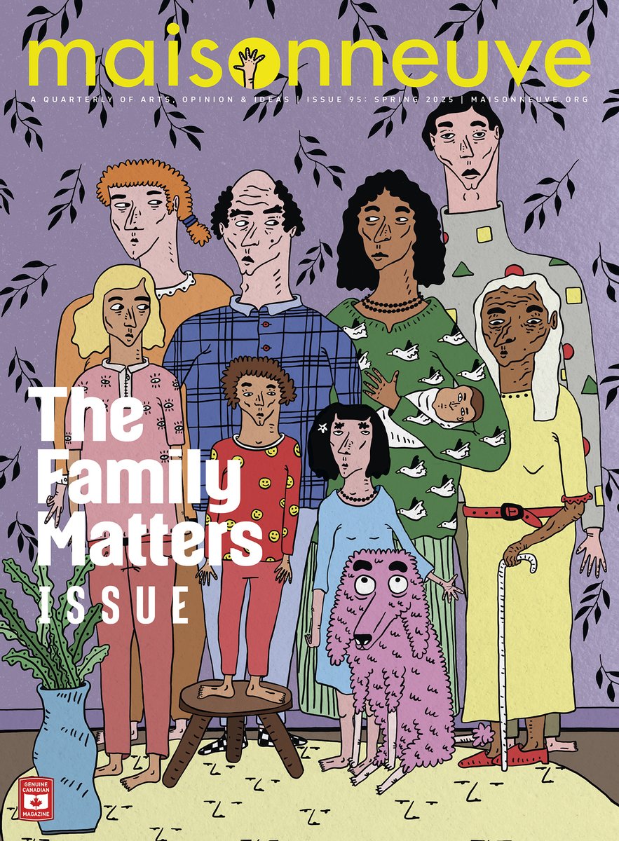 Our spring issue dives deep into family matters. Featuring new reporting and writing from Kai Cheng Thom, Sheima Benembarek, Leanne Toshiko Simpson, Ziya Jones and more. On newsstands and in subscriber mailboxes next week. Cover by Sylvain Mendy.