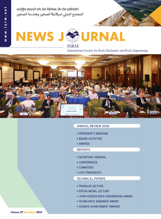The 2024 issue, volume 27, of the ISRM News Journal is now online on the ISRM website. 
Click to read it directly on our website or to download it: isrm.net/news/show/690
#ISRM #rockmechanics