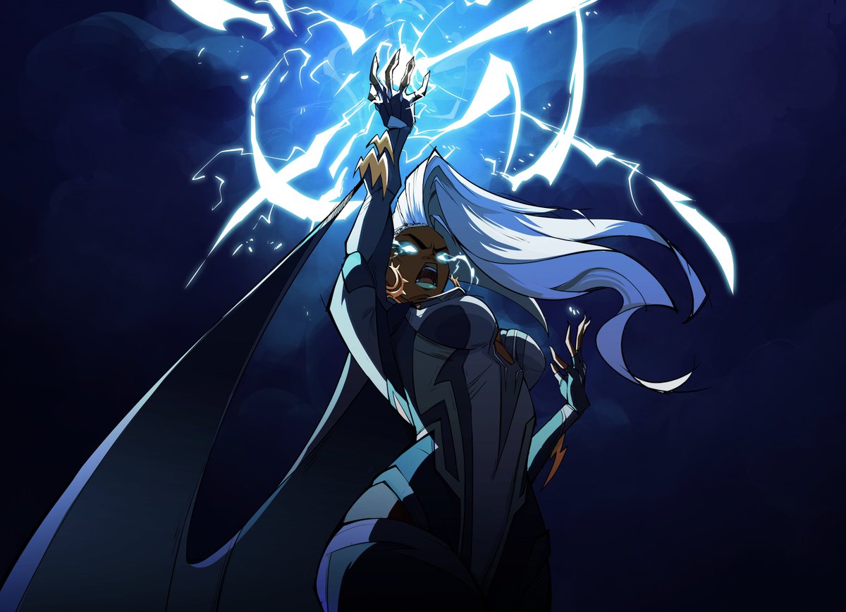 Sl1m_Skull's tweet photo. A friend of mine asked me to draw Storm (I'm late) https://t.co/OHAmcxPR4s