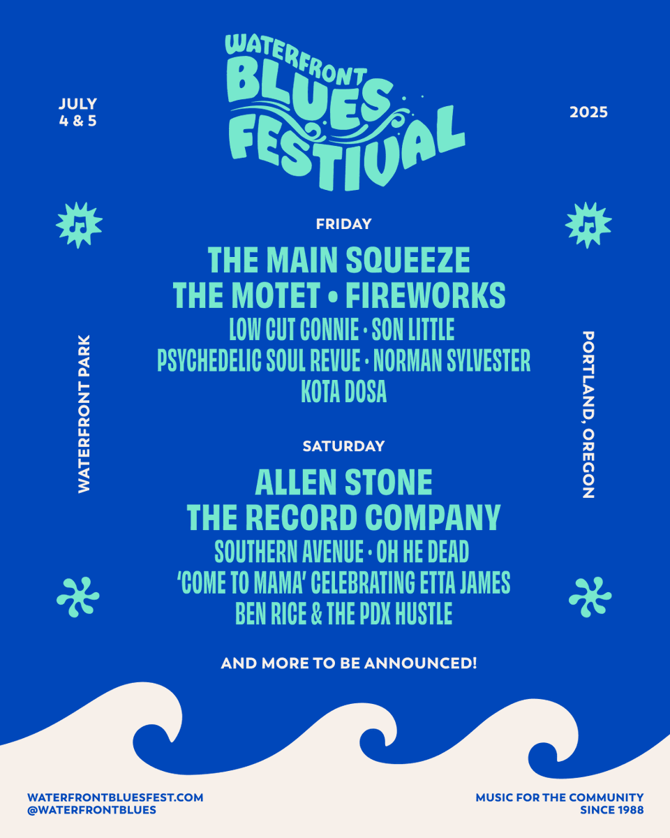 The moment you've been waiting for… our 2025 Initial Lineup is HERE 💙 Tickets are on sale now, and we have options for every kind of festival-goer — with 1-Day and 2-Day passes starting at just $35 per day. Grab yours and join us July 4-5 for Portland's ultimate summer party!