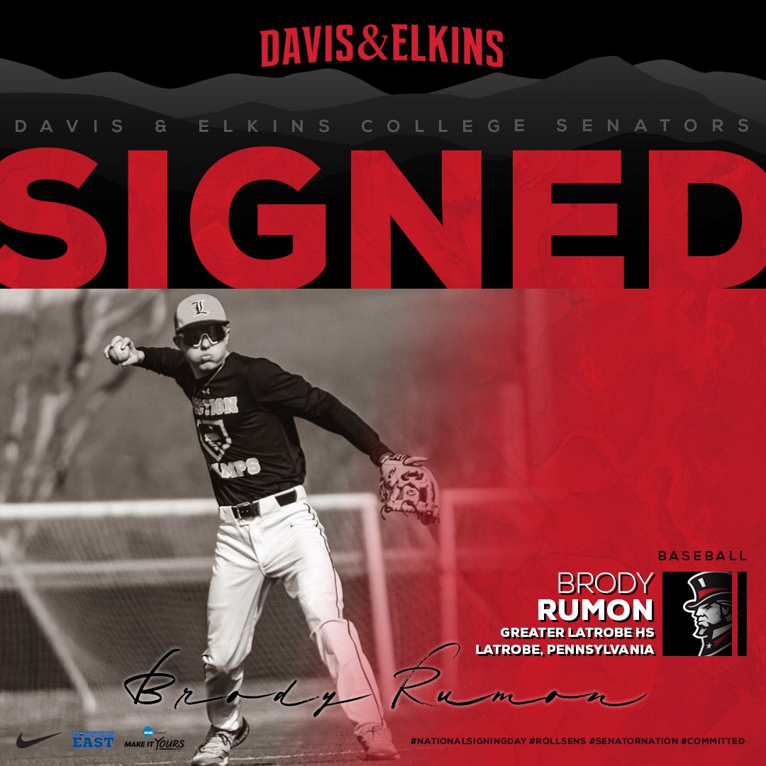 Our latest student-athlete to join @senatorsBSB is Brody Rumon from Latrobe, PA! Welcome to Senator Nation!
#RollSens #signed #FutureSenators