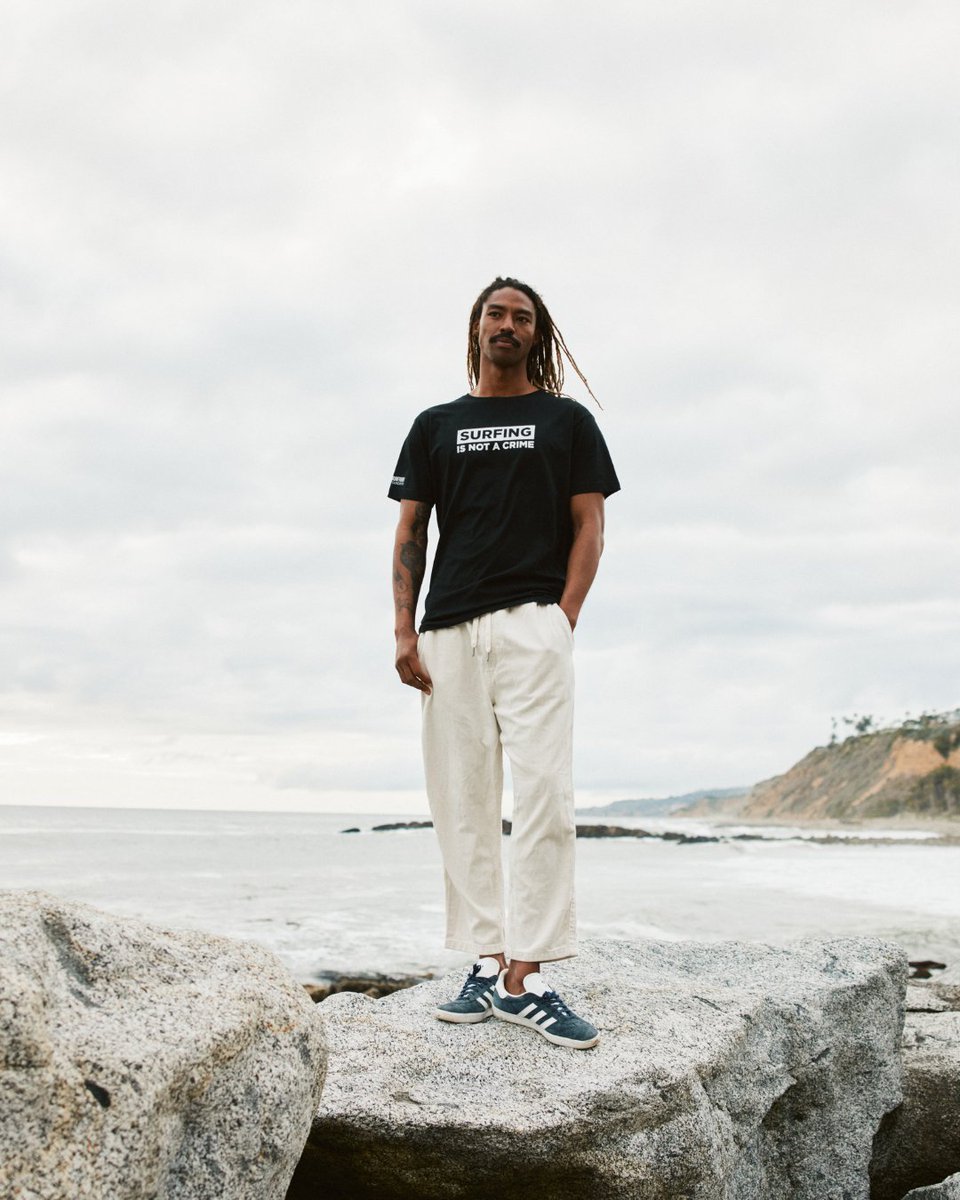 Surfrider's tweet photo. Surfing Is Not A Crime β‘οΈ
Wear your support with our exclusive Surfing Is Not A Crime Tee. 100% of profits fund our mission to protect our ocean, waves, and beaches for all of us to enjoy. ππ
Shop now: https://t.co/4EtzOyNDC2
#ToProtectAndSurf #WearYourSupport https://t.co/4EN3ErPhlg
