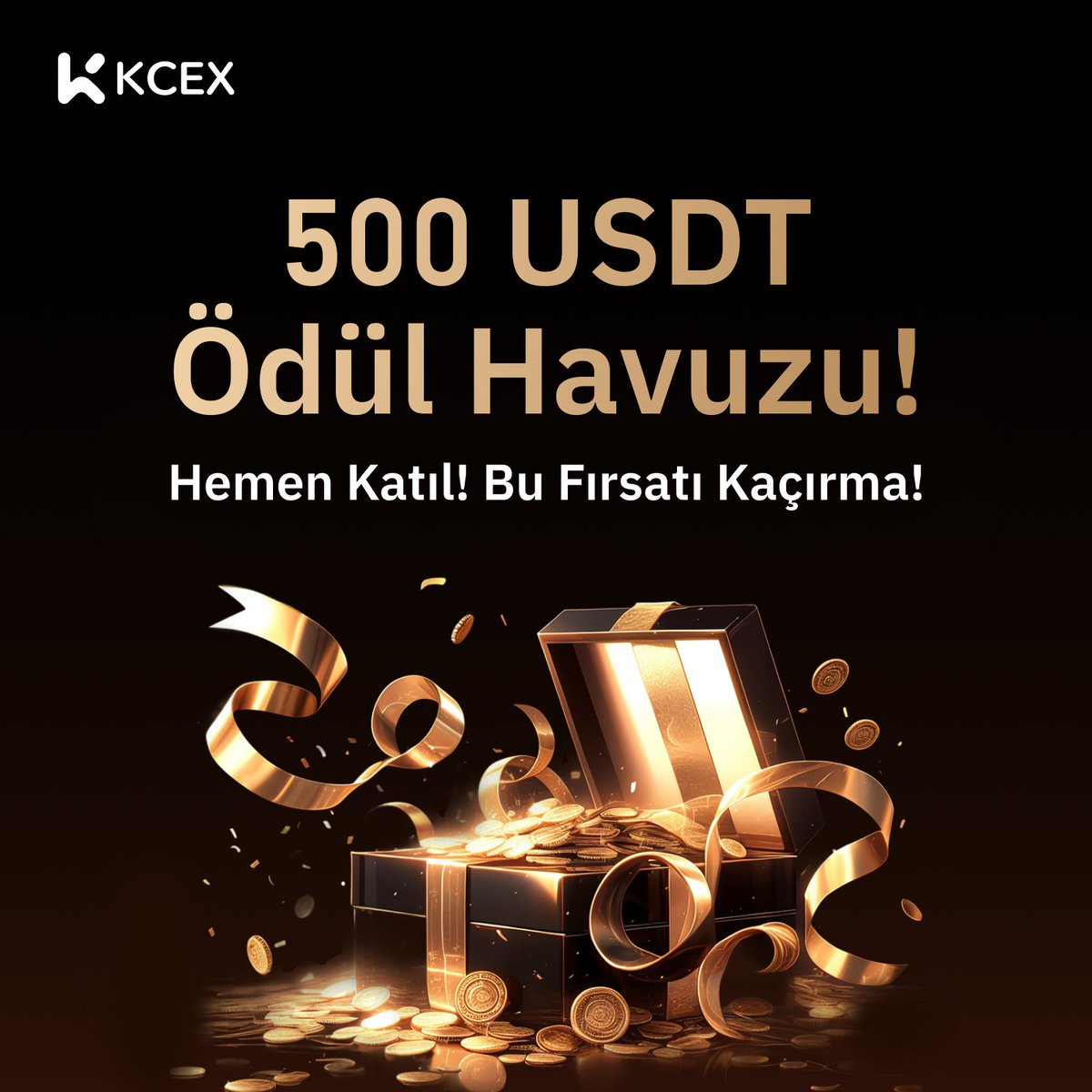 🚀 #KCEX 500 USDT Ödül Havuzu! 🎉

🎁 Görevleri tamamla, ödül havuzunu paylaş!

📌 Nasıl Katılırım?
✅ <a href="/KCEX_Turkey/">KCEX_TR</a>'yi takip et
✅ Telegram grubumuza katıl 👉 t.me/KCEX_TR_Offici…
❤️ Bu tweeti RT’le ve yorum yap
📝 Katılım formunu doldur 👉 bit.ly/kcex-etkinlikf…

🔥 Hemen