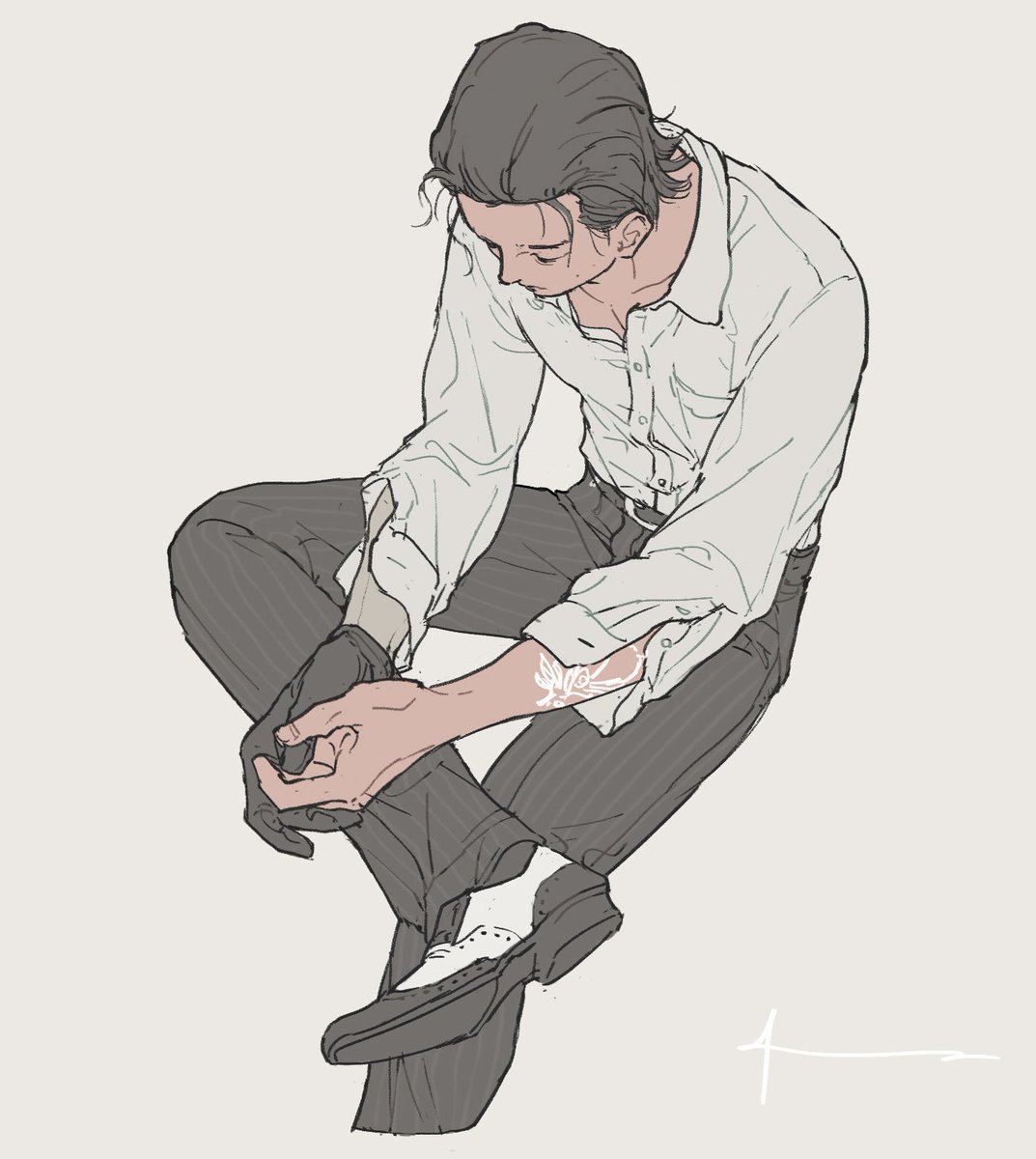 「しゃちょ  再掲 」|涼のイラスト