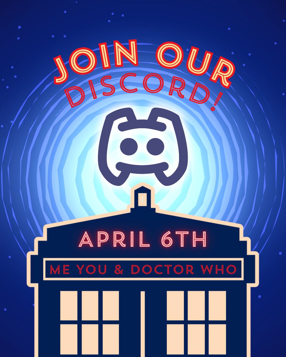 MeYouAndDW's tweet photo. Wanna keep up with the latest episodes, and discuss Doctor Who with longtime and new fans? Then join our Discord here!: https://t.co/F1zfw62UHf
#doctorwho #newwho #doctorwhobbc #dwbbc #dw #bbc #podcast #podcasts #podcaster #podcasters #newpodcast #newpodcasts #ninthdoctor https://t.co/phOWXBPMDB