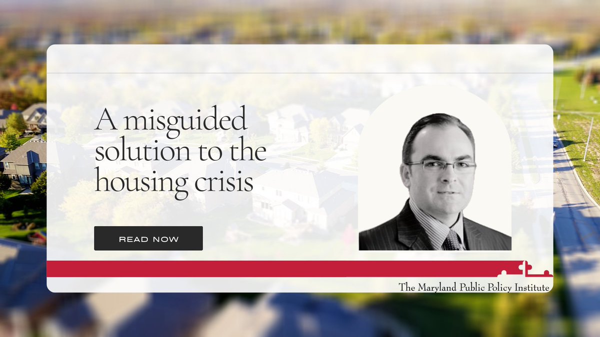 In a poll, 86 percent of Maryland adults agreed that policymakers should consider the impacts of new laws and regulations on housing affordability.

Maryland’s Attorney General is misguided in his solution to the state’s housing crisis.

mdpolicy.org/research/detai…