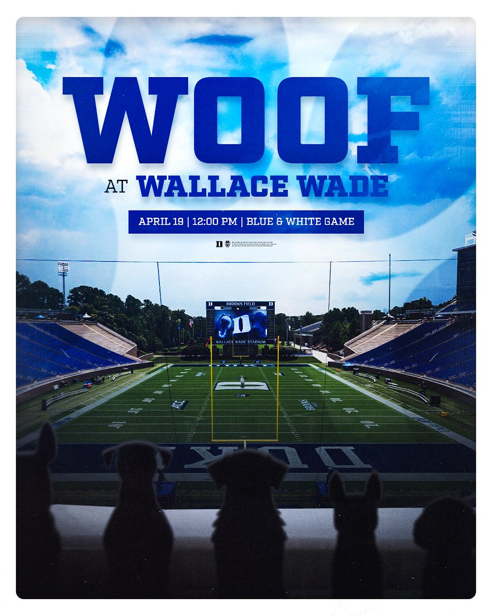 Excited to see you AND your furry friends for the Blue &amp; White Game 👀🐶

MORE INFO: goduke.com/news/2025/4/4/…