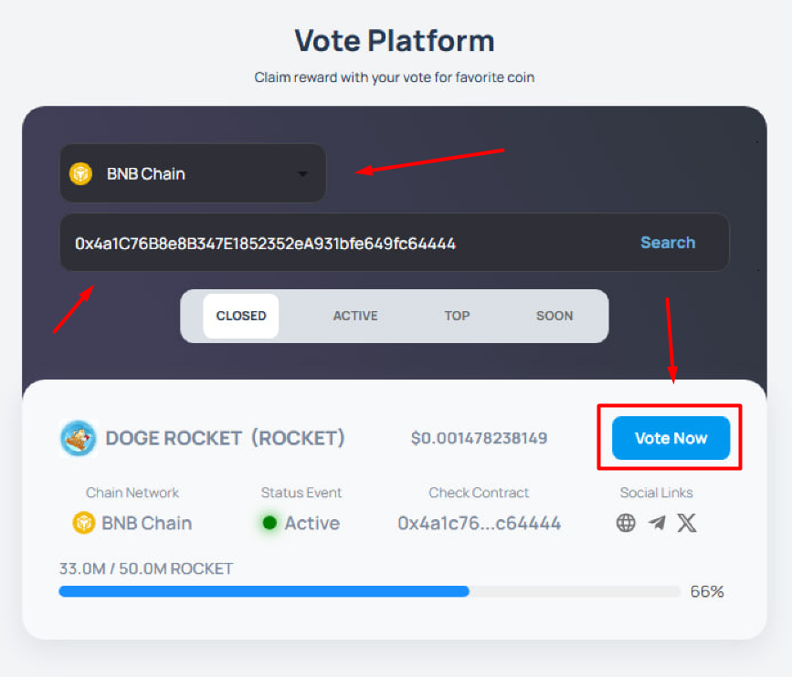 gertaikjo's tweet photo. 🗳Vote for Doge Rocket on UHEET ⬇️
✈️https://t.co/Qb9p7oP53K
🎯Take a part of 50M Tokens🎯🗳
DOGE ROCKET🚀💸
$ROCKET #UHEET #crypto #Airdrop https://t.co/BglAo8Qw1D
