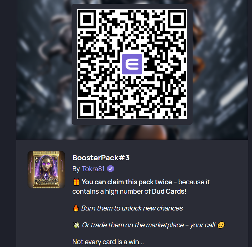 toka2204's tweet photo. Each burn is a step deeper into destiny.

💥 And because fortune favors the bold...
 Booster Pack 3 is dropping soon — packed with new surprises, powerful cards, and even more ways to rise.
Only one rule remains:
 Börn to Earn. 🔥

#TechnoGirls #NFTDrop #BurnToEarn #LegendaryPull https://t.co/QUWMvXynin