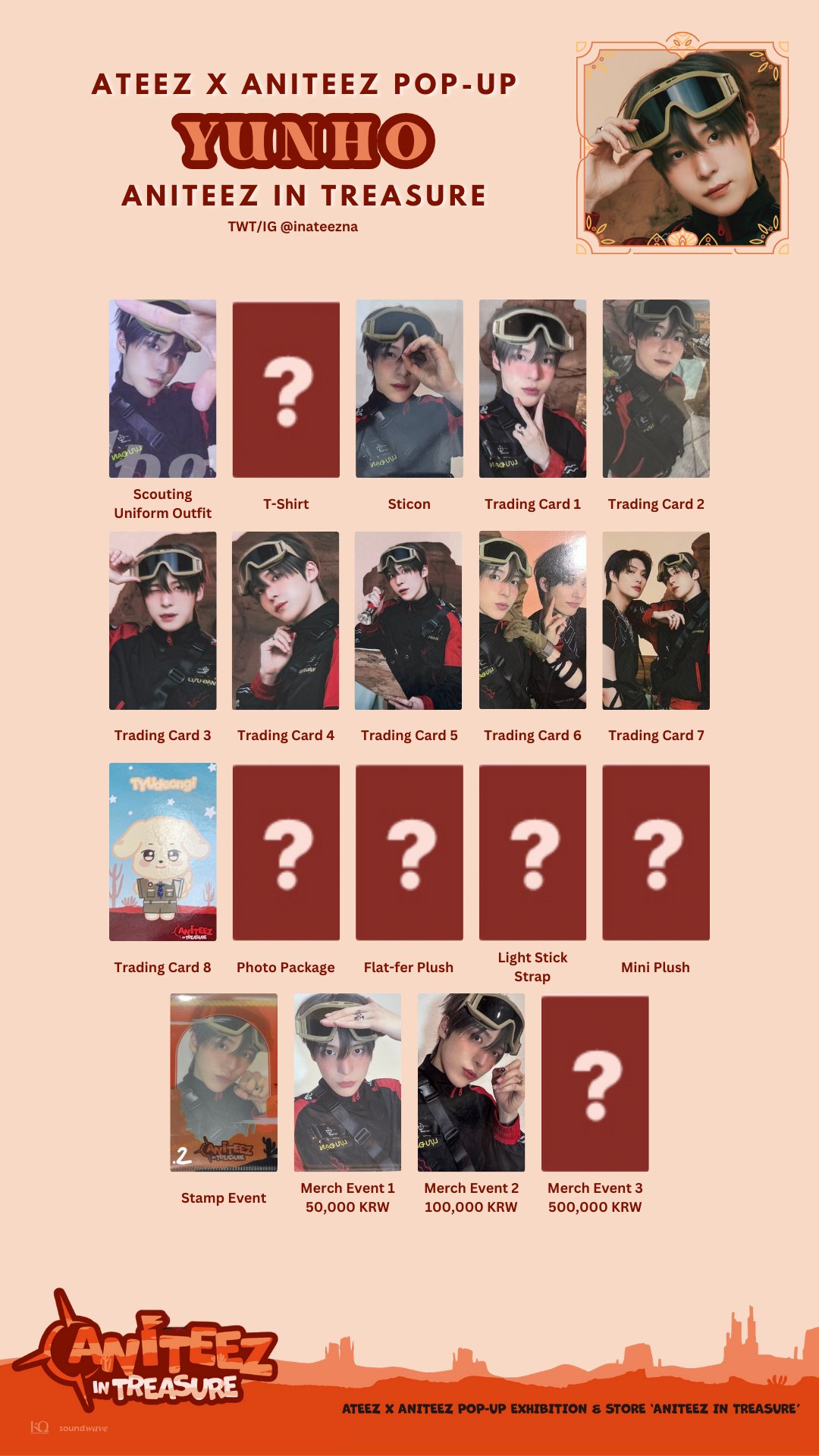 ATEEZ TASTE OF KORIA YUN HO トレーディングカード サン ATEEZ 2024