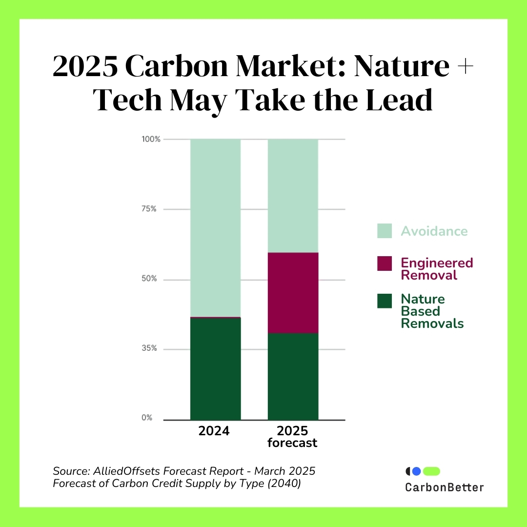 AlliedOffsets predicts carbon credit market will grow 5X by 2040:

Permanent carbon removals will grow - key for ROI.

Tech &amp; nature-based removals will dominate - 60% by 2040.

Choice affected by prices varying by region &amp; developer.

Full report:  ow.ly/v3zH50VuP1c
