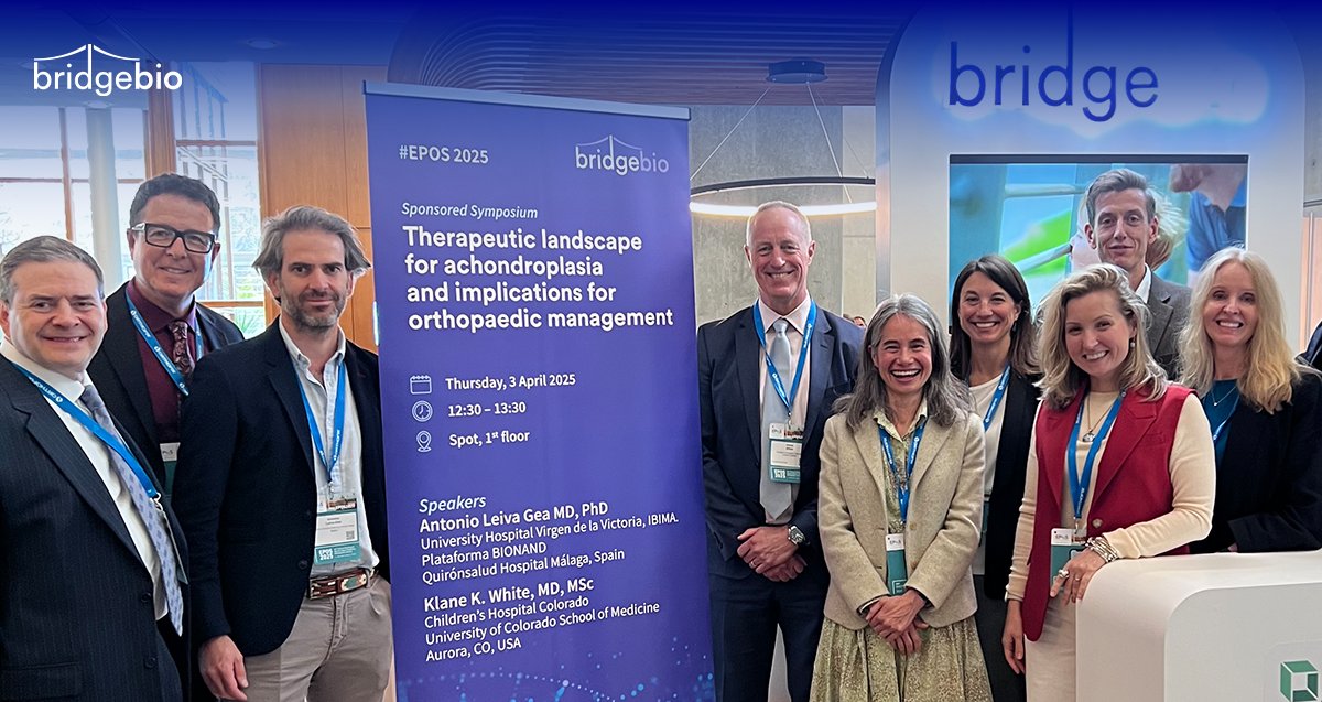 BridgeBioPharma's tweet image. We had a great time participating at the @eposorg  Annual Meeting, connecting with advocates and scientific leaders in the community. Thank you to those who tuned in as we shared findings from our PROPEL 2 clinical study for children living with #achondroplasia. #EPOS2025