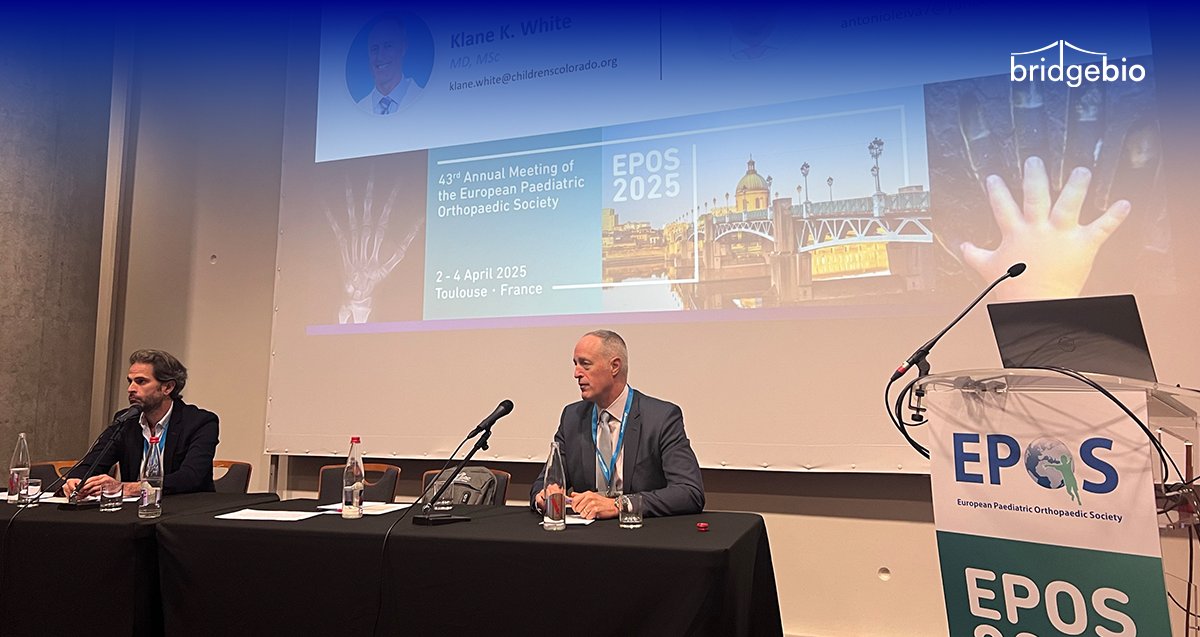 BridgeBioPharma's tweet image. We had a great time participating at the @eposorg  Annual Meeting, connecting with advocates and scientific leaders in the community. Thank you to those who tuned in as we shared findings from our PROPEL 2 clinical study for children living with #achondroplasia. #EPOS2025