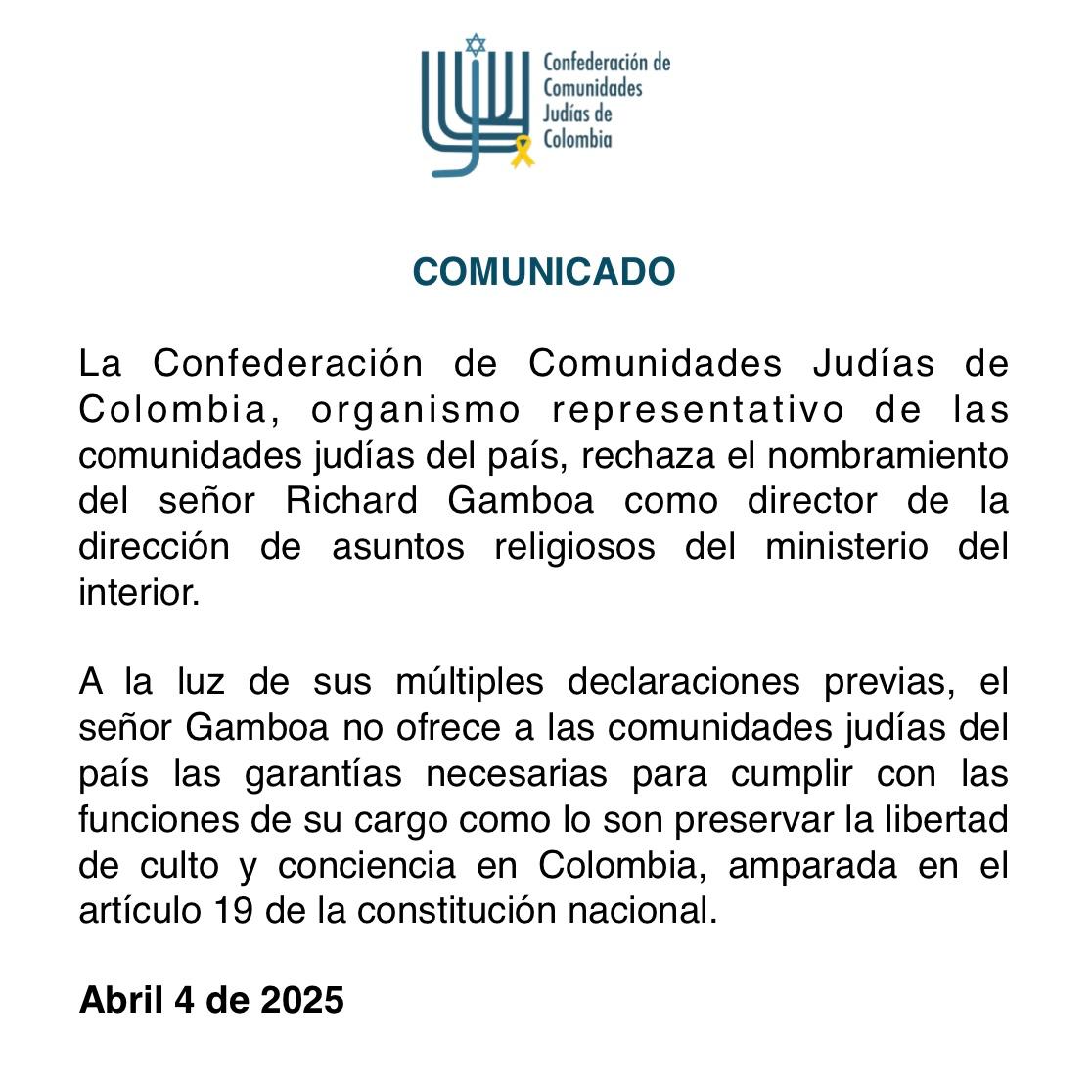 ccjcolombia's tweet photo. Para la opinión pública: https://t.co/p6FtUcC7dW