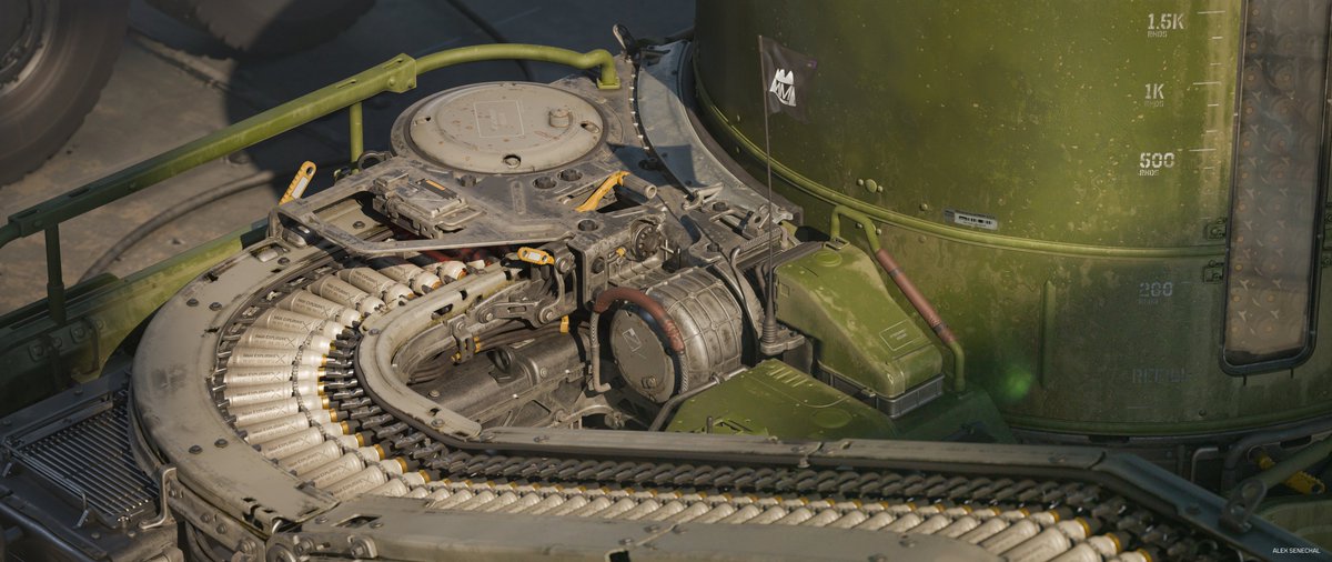 ACMSS1I6L3K8's tweet image. Autonomous Reloading Platform servicing automated military vehicles. More here: artstation.com/artwork/x3NWLW
