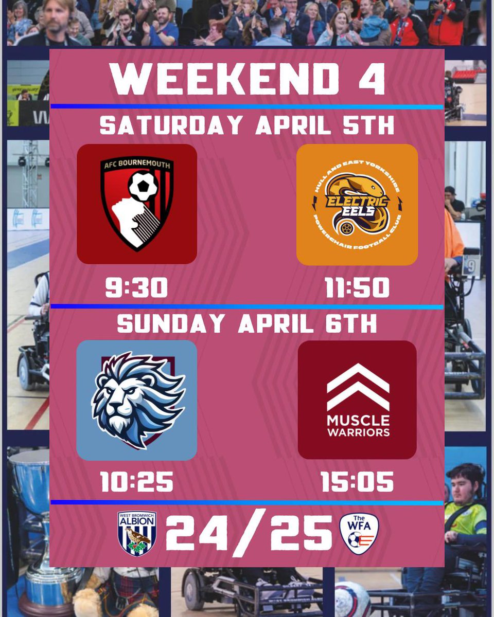 WBA Powerchair (@wbapowerchair) on Twitter photo Our WBA Dudley team are in Championship action this weekend as they travel to Nottingham for 4 National League fixtures.
Good luck guys!
<a href="/WBAFoundation/">The Albion Foundation</a> | #WBA | #PowerchairFootball Our WBA Dudley team are in Championship action this weekend as they travel to Nottingham for 4 National League fixtures.
Good luck guys!
<a href="/WBAFoundation/">The Albion Foundation</a> | #WBA | #PowerchairFootball