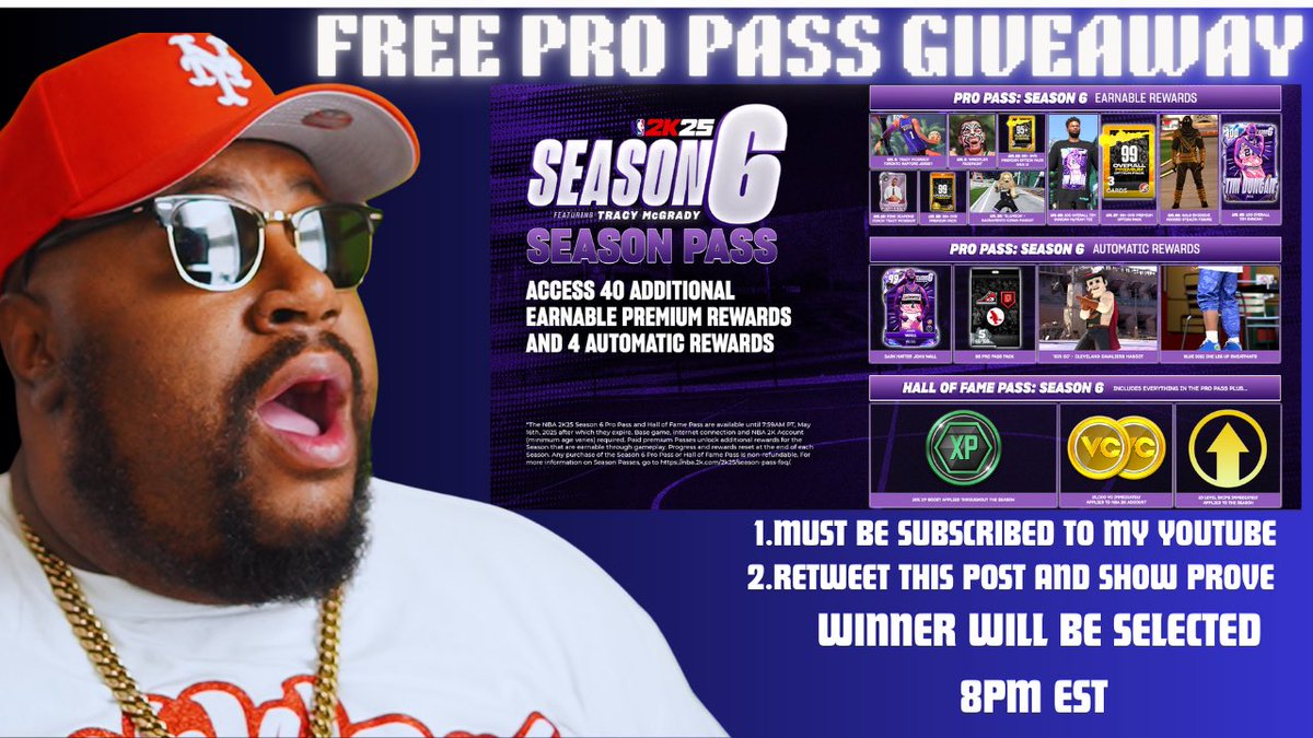 🔴Pro Pass Giveaway Alert 🔴

Thanks you <a href="/NBA2K/">NBA 2K</a> for providing me with the code 

I’m will be giving one person a free pro pass for season 6 follow instructions 
Must be follow the YouTube.com/@bashworld Retweet this tweet with proof of sub that it good luck 

#NBA2K25 #Bashworld