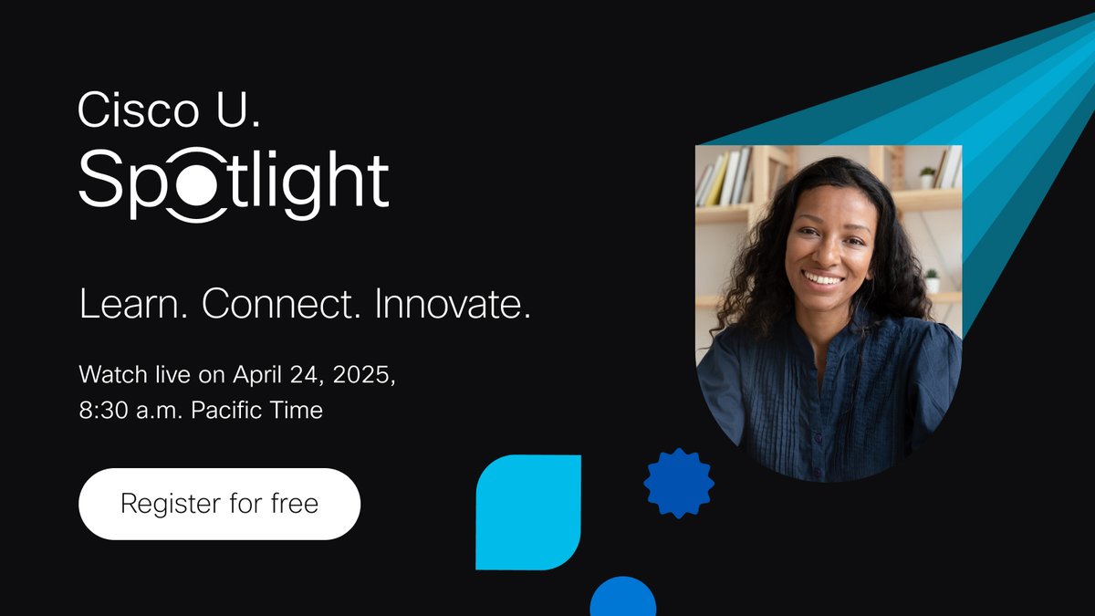 📢 Exciting news, #CiscoCert Community: 

You can now learn and earn Continuing Education (CE) credits for FREE during Cisco U. Spotlight!

Stop by to learn more and secure your place in the Cisco U. Spotlight 👉 cs.co/6011F9JMx