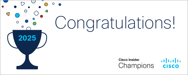 Cisco Insider Champion tweet media