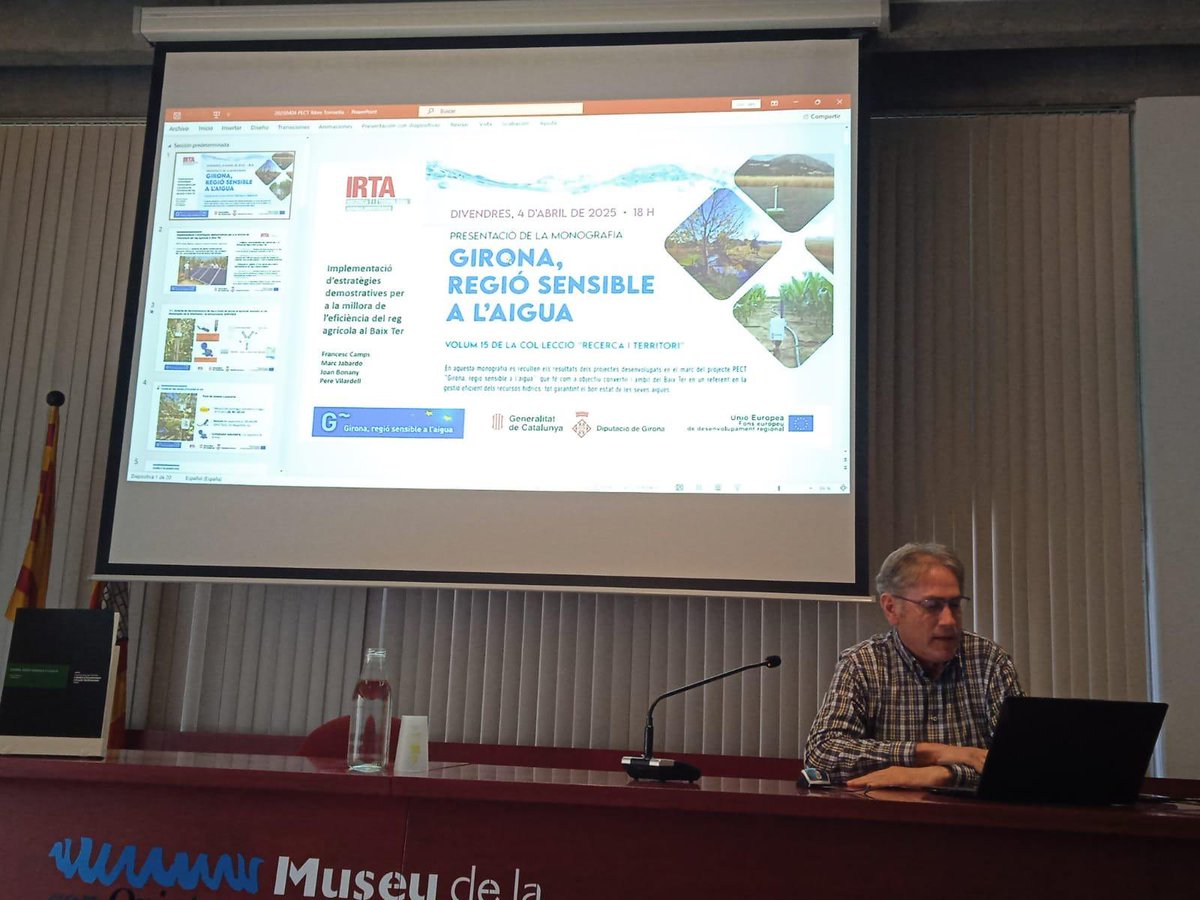 Diputació de Girona (@diputaciogirona) on Twitter photo 🗣️La diputada de Programes Europeus de la #DdGi, Míriam Lanero, participa en la cloenda de la presentació de la monografia «Girona, regió sensible a l'aigua».
💧S'hi recullen els resultats del projecte <a href="/PECT_Aigua/">Projecte HidroNet BaixTer</a>, que té com a objectiu convertir l'àmbit del Baix Ter en un 🗣️La diputada de Programes Europeus de la #DdGi, Míriam Lanero, participa en la cloenda de la presentació de la monografia «Girona, regió sensible a l'aigua».
💧S'hi recullen els resultats del projecte <a href="/PECT_Aigua/">Projecte HidroNet BaixTer</a>, que té com a objectiu convertir l'àmbit del Baix Ter en un