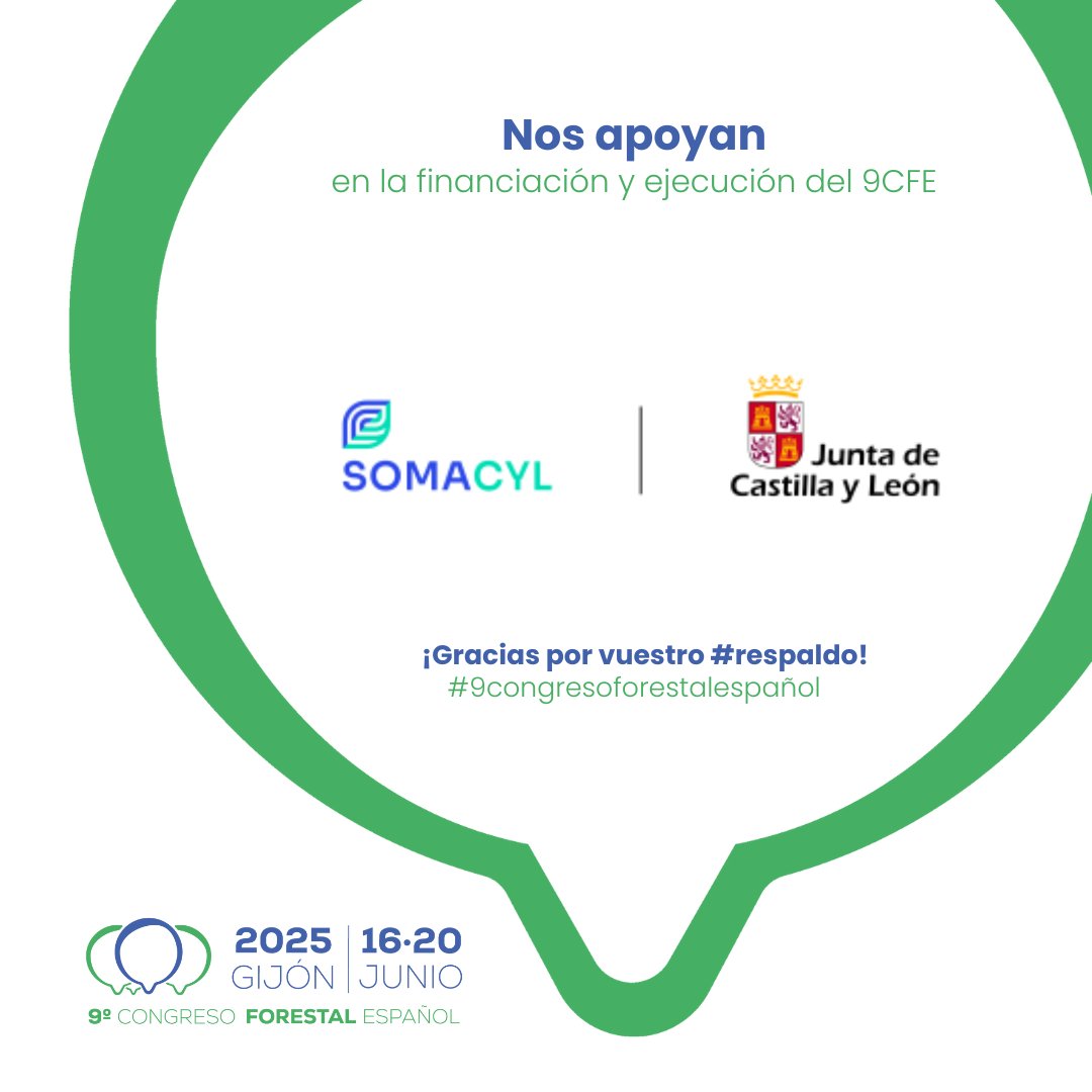 congresoforesta's tweet photo. 🤝🏽 #Alianzas9CFE
Nuevas adhesiones y apoyos al #9CFE, como es el caso de la Sociedad Pública de Infraestructuras y Medio Ambiente de Castilla y León, mucho más conocida como #SOMACYL, con una potente división forestal (gestiona 10.000 hectáreas de #choperas en Castilla y León). https://t.co/a5kj1nYDzv