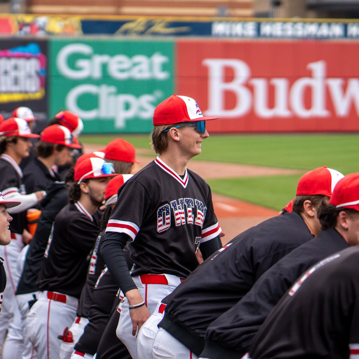 WHAT A COMEBACK!!! 🔥

<a href="/OwensexpressBB/">Owens Baseball 🚂</a> rallies to win 5-4 in game 1 and caps it off with a dominant 3-1 game 2 win to SWEEP the Fifth Third Field doubleheader! 💪🧹

<a href="/OwensExpress/">Owens Express</a> <a href="/MudHens/">Toledo Mud Hens</a>