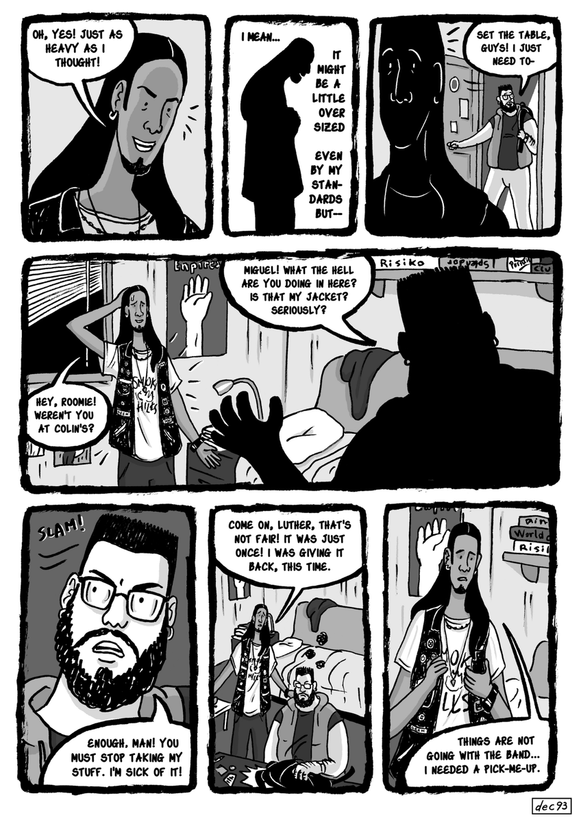 mrdecember93's tweet photo. To gain a third friend!  This is the third installment of the series, commissioned by @Mysteries_Of_Me 

Luther finds his roommate Miguel in his room. What's gonna happen? 👀 https://t.co/J2CHSc6K61