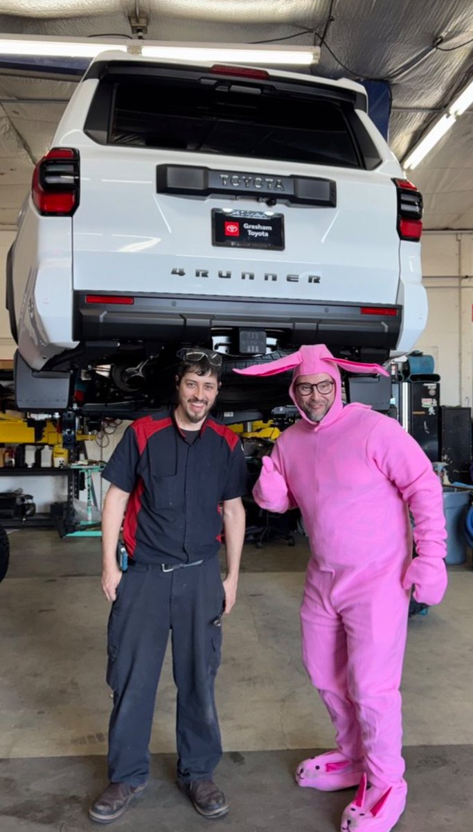wilcoxjosh's tweet photo. Holy Luckin’ Rabbit 
Holy Luck 
Hop on in to Save 🐇 
#happyeaster #gatewaytoadventure #people https://t.co/XLMLn9naH5