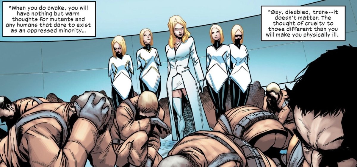 powerkranz's tweet photo. Reminding the class that Emma Frost says trans rights https://t.co/gTMTfrE9oY
