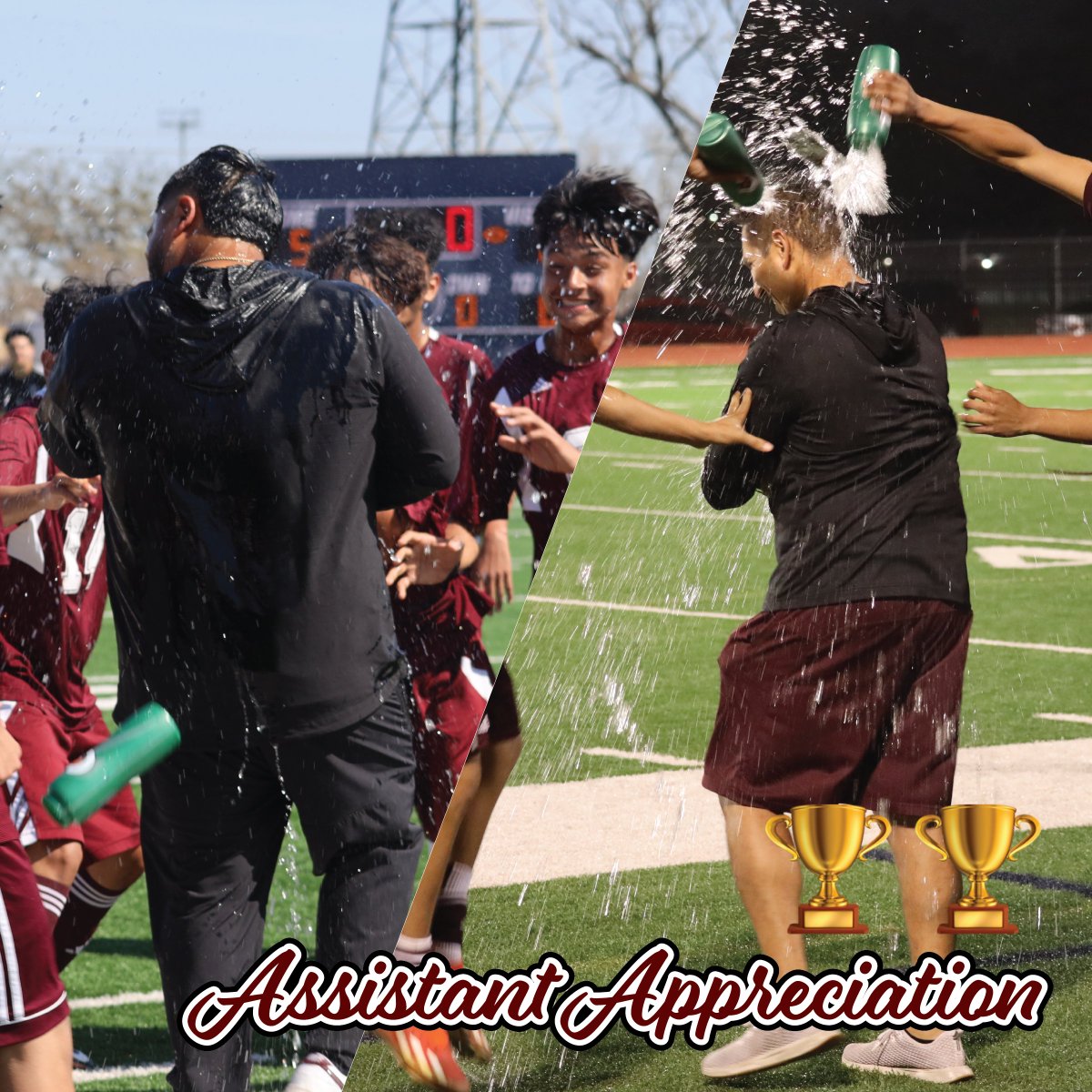 Special shoutout to the best assistants, and DISTRICT CHAMPIONS, in the business! We thank M Martinez and A Salazar for the dedication they show to our program each and every day. 🫡