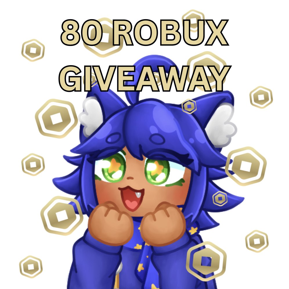 🤑80 ROBUX GIVEAWAY 💵

One winner will win 80 robux no tax

Rules:
🫂Follow <a href="/starzydreamz/">starzy💜⭐️</a> &amp; <a href="/RobloxAmPlayer/">Jacob - King of poodles 🐩👑</a> 
✅Like &amp; RT
💬Comment: Done!

Extras in thread 🧵