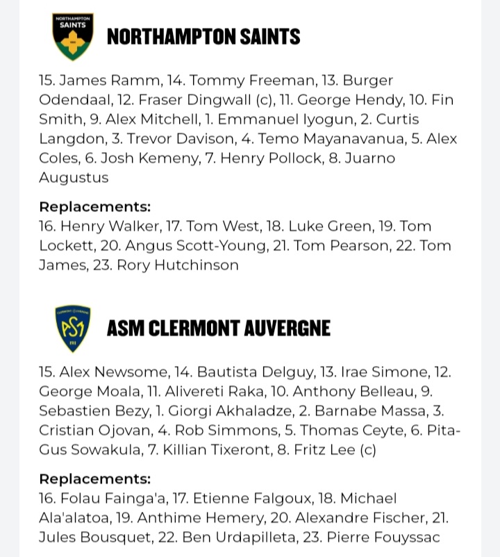 Rugby en Movistar Plus+ (@movistarrugby) on Twitter photo 🚨 ¡DIRECTO! 🚨
🇪🇺 CHAMPIONS CUP 24-25 (Octavos de Final 1)
🏟 Franklin's Gardens
🏴 NORTHAMPTON SAINTS v CLERMONT 🇫🇷
📅 4 abril 2025 🕘 21.00h
📺 Deportes 3 por M+ (dial 65)
🎙Eduardo Téllez y <a href="/JuanAnaya86/">Juan Anaya Lázaro</a> 🚨 ¡DIRECTO! 🚨
🇪🇺 CHAMPIONS CUP 24-25 (Octavos de Final 1)
🏟 Franklin's Gardens
🏴 NORTHAMPTON SAINTS v CLERMONT 🇫🇷
📅 4 abril 2025 🕘 21.00h
📺 Deportes 3 por M+ (dial 65)
🎙Eduardo Téllez y <a href="/JuanAnaya86/">Juan Anaya Lázaro</a>