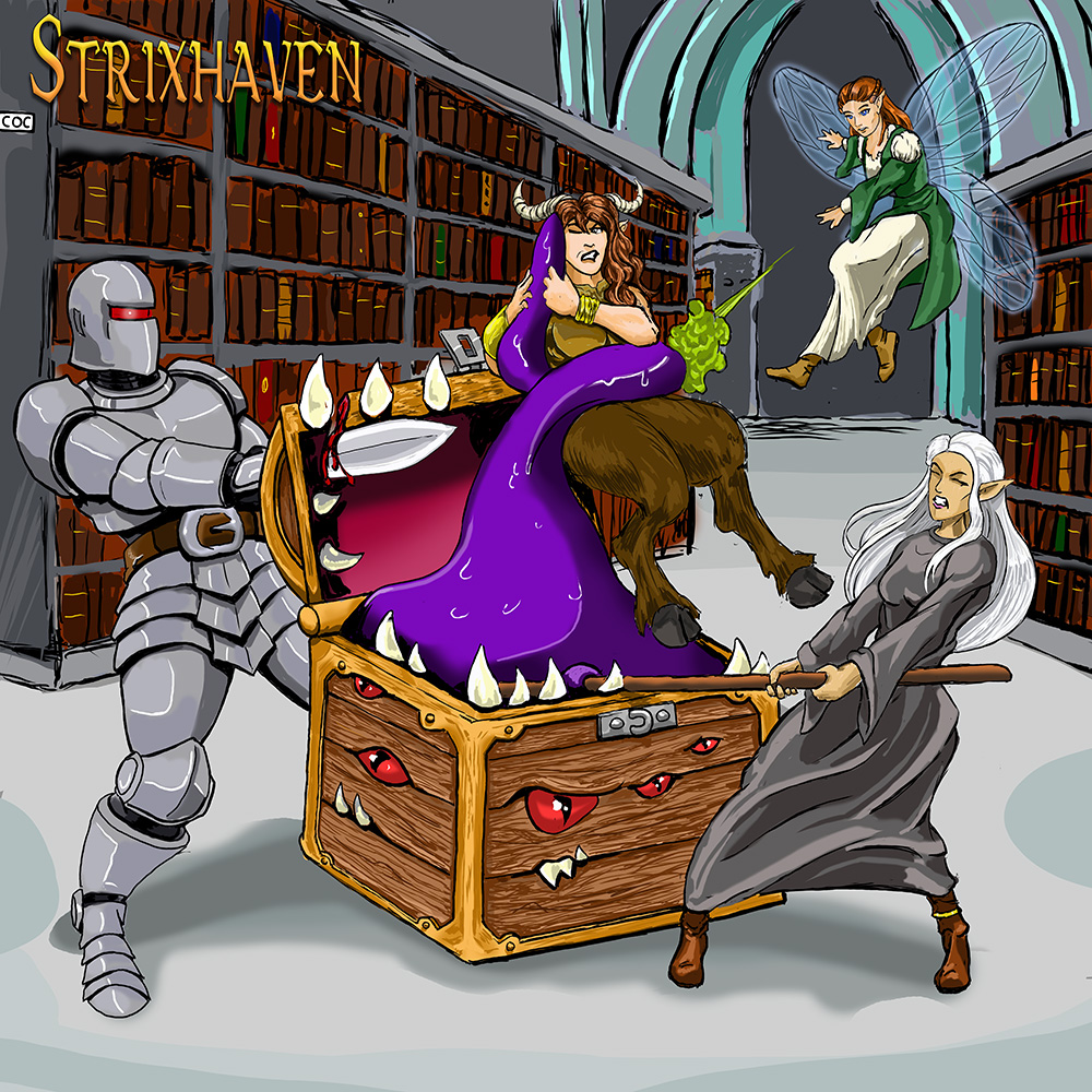 Ack! A mimic!
Just trying to get better at #art so I'm drawing random stuff from my #dnd #games

#dungeonsanddragons #characterart #ttrpg #RPG