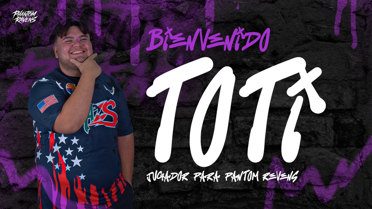 The champion is here 🏆

Le damos la bienvenida a <a href="/Toticoolin/">Brandon</a> como nuevo integrante de la familia Phantom Ravens, se suma a nuestro roster que estará participando en el evento #LastBulletQualifiers organizado por <a href="/TeeGamingOrg/">Tee Gaming</a>
No se pierdan su debut este 26 de abril.
#RavensArmy