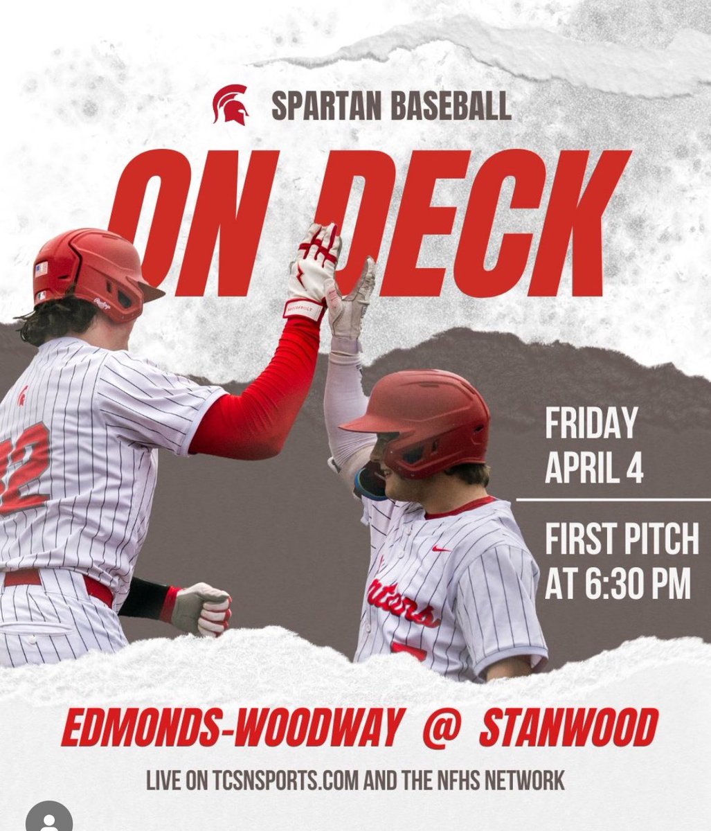 Dialed for Prime Time!

🆚 Edmonds-Woodway
📍Stanwood
⏰ 6:30 p.m. Friday, April 4

#Spartyville
