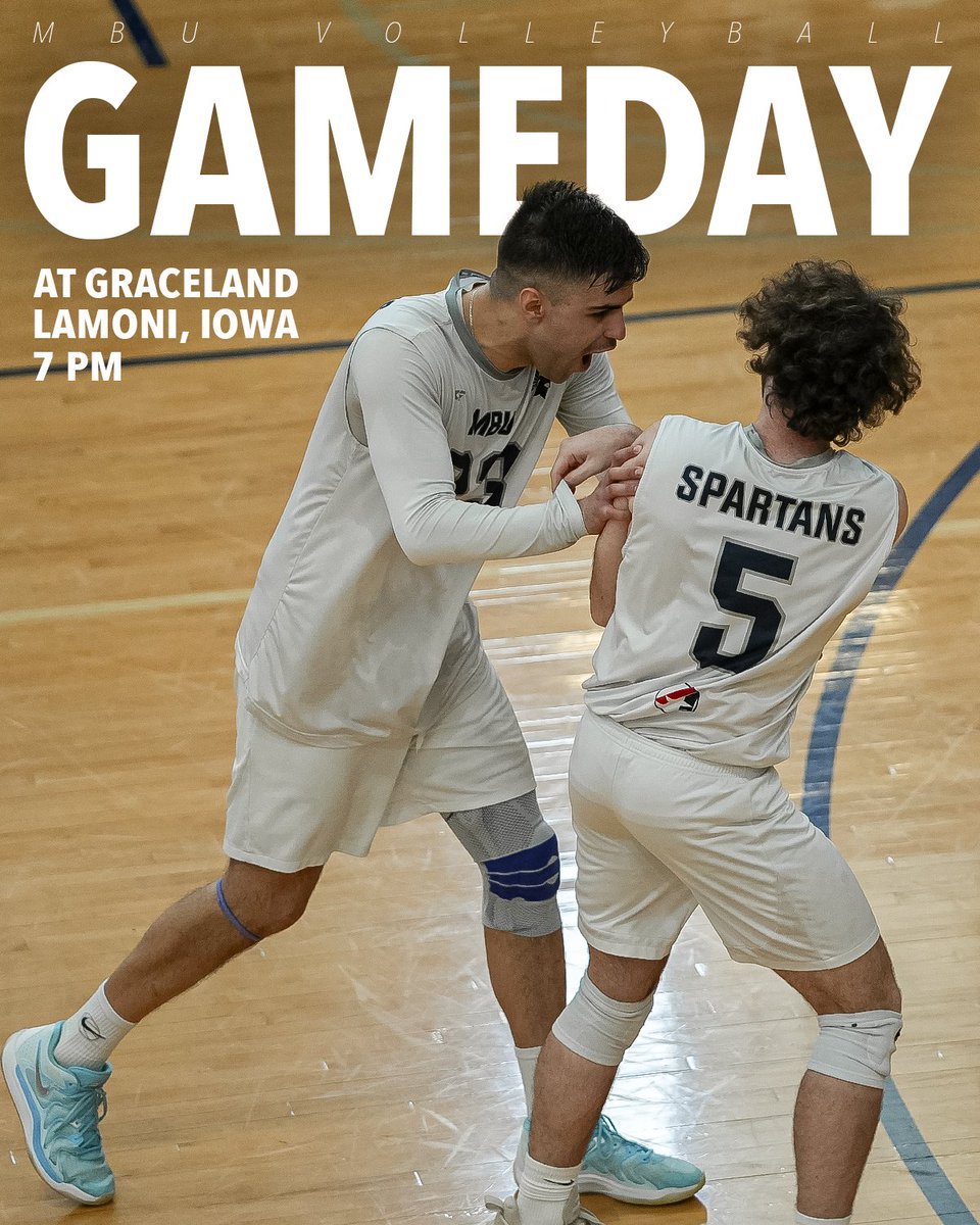 Men's volleyball looks to extend its winning streak to NINE tonight in Lamoni, Iowa! #SpartanUp 

Watch: heartconferencenetwork.com/graceland/
Live Stats: gujackets.com/sports/mvball/…