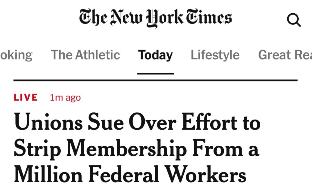 Attacking union membership is deeply un-American. I salute and fully support this move.  

The union way of life is sacred.  

SEE YOU IN COURT.