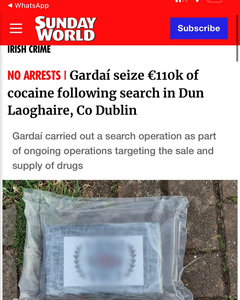 LorraineHallFG's tweet image. Well done to the Gardaí in Dún Laoghaire for their swift & effective operation this week, which led to the seizure of over €110,000 worth of cocaine. This type of proactive policing is crucial in keeping drugs off our streets and protecting our community.
m.sundayworld.com/crime/irish-cr…