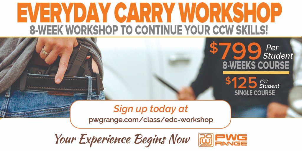 PowayWeapons's tweet image. Everyday Carry Workshop

8-WEEK WORKSHOP TO CONTINUE YOUR CCW SKILLS!

pwgrange.com/class/edc-work…

#pwgrange #poway #sandiego #powayweaponsandgear #gunrange #2ndAmendment #2A #rangedays #firearmsafety #workout #california #ccw #everydaycarry
