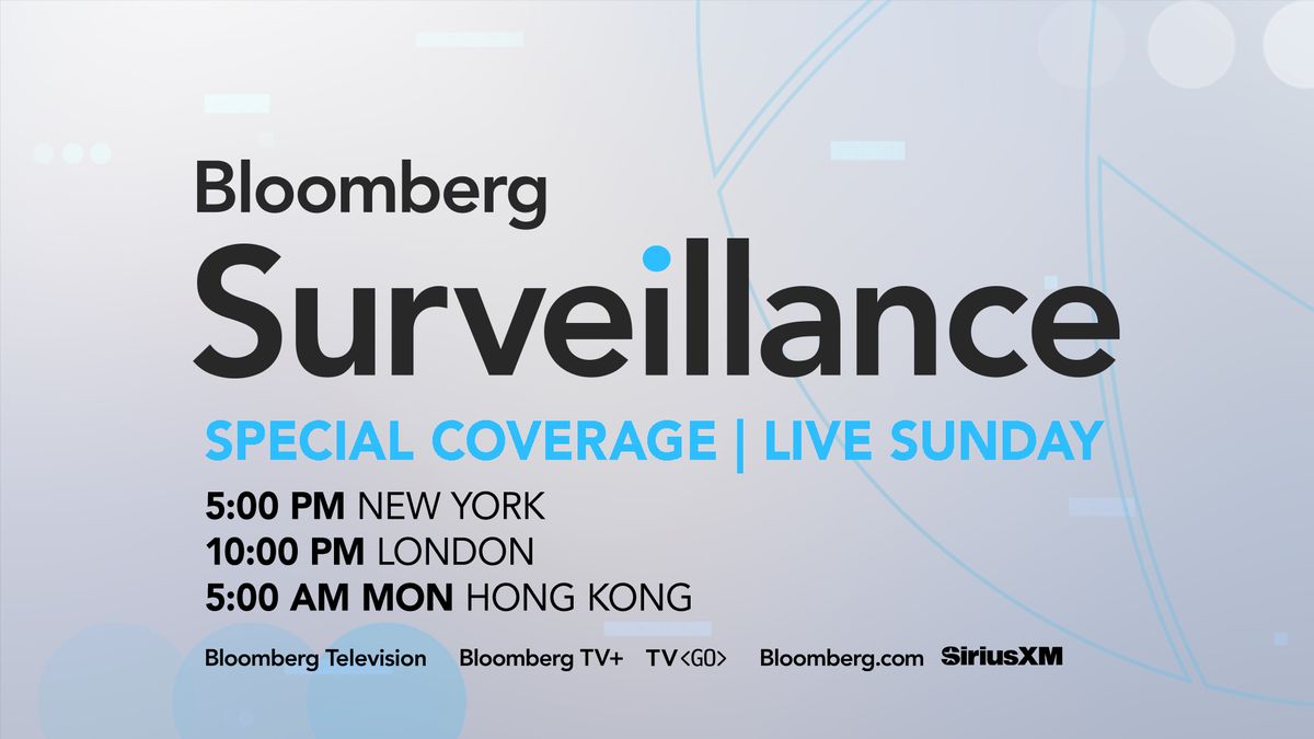 Bloomberg TV (@bloombergtv) on Twitter photo As President Trump’s trade war rattles global markets, Bloomberg Surveillance goes beyond the headlines with special coverage Sunday, April 6th 5-7pm ET. Join hosts <a href="/FerroTV/">Jonathan Ferro</a> and <a href="/lisaabramowicz1/">Lisa Abramowicz</a> for real-time insight bloom.bg/4li9yUW As President Trump’s trade war rattles global markets, Bloomberg Surveillance goes beyond the headlines with special coverage Sunday, April 6th 5-7pm ET. Join hosts <a href="/FerroTV/">Jonathan Ferro</a> and <a href="/lisaabramowicz1/">Lisa Abramowicz</a> for real-time insight bloom.bg/4li9yUW
