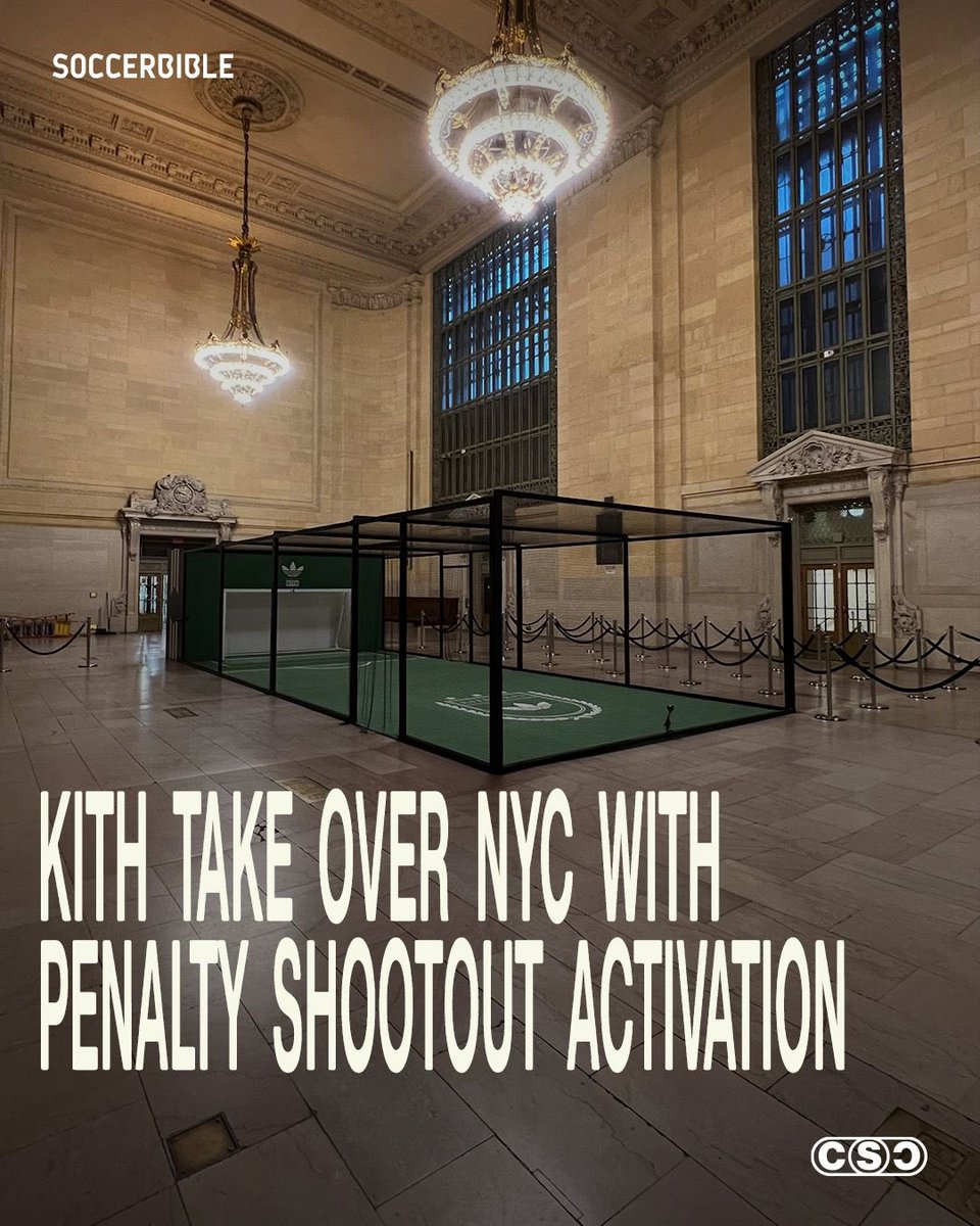 SoccerBible's tweet image. 🗽@KITH takeover at Grand Central Station. We simply couldn’t miss it.