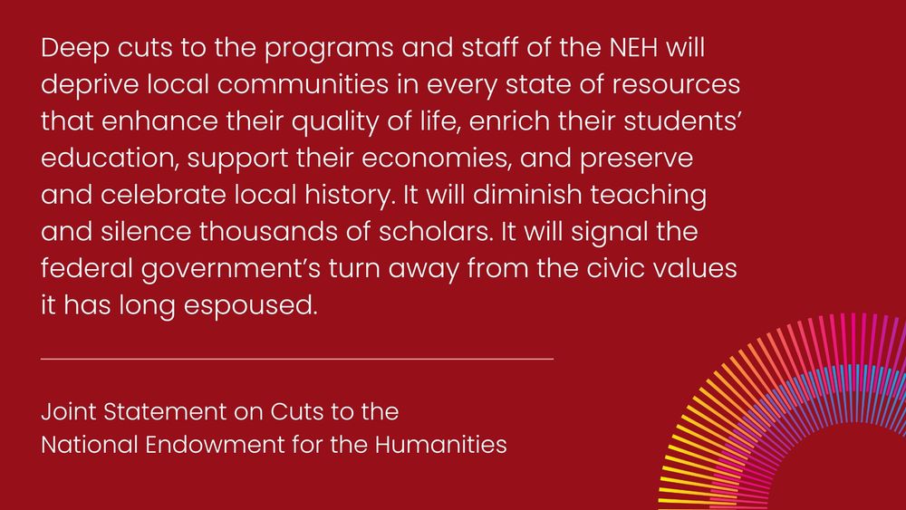 The APA board of officers has endorsed the Joint Statement on Cuts to the <a href="/NEHgov/">National Endowment for the Humanities</a> issued by <a href="/ACLS1919/">ACLS</a> <a href="/CGSGradEd/">Council of Graduate Schools</a> and <a href="/PhiBetaKappa/">Phi Beta Kappa</a>: bit.ly/4cdvsEy

#NEH #humanities #SaveTheNEH