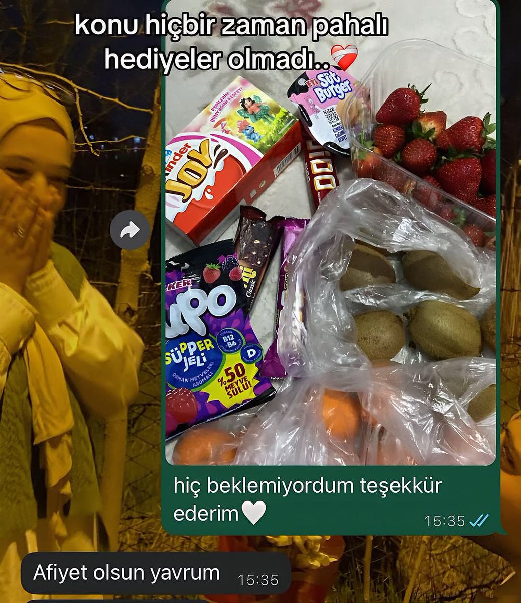 konu pahalı hediyeler değil..