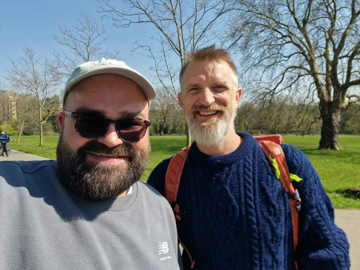 Dan Raven-Ellison (@danravenellison) on Twitter photo Good couple of days in #London National Park City, making plans for a greater @SlowWayUK walking network!
Hadn't planned to meet <a href="/RamblersGB/">RamblersGB</a> <a href="/cornish_jack/">Jack Cornish</a>, author of The Lost Paths, but delighted I did!
Great to hear updates on the ace stuff Ramblers are doing for walking โค๏ธโก Good couple of days in #London National Park City, making plans for a greater @SlowWayUK walking network!
Hadn't planned to meet <a href="/RamblersGB/">RamblersGB</a> <a href="/cornish_jack/">Jack Cornish</a>, author of The Lost Paths, but delighted I did!
Great to hear updates on the ace stuff Ramblers are doing for walking โค๏ธโก