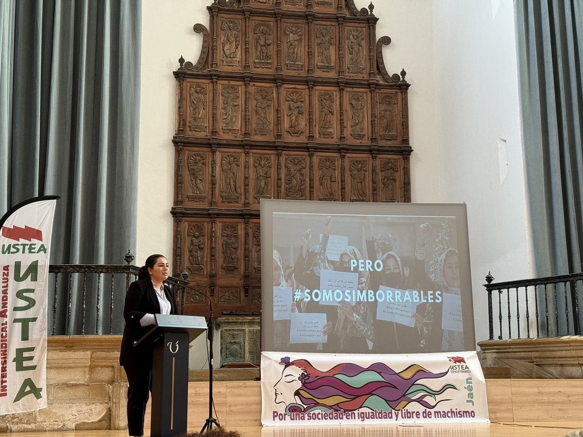 La Poderío (@lapoderiofem) on Twitter photo <a href="/UsteaFeminista/">Espacio Feminista de USTEA</a> <a href="/usteaeducacion/">USTEA Educación</a> <a href="/usteasindicato/">USTEA</a> 🟣 “En la clandestinidad niñas y mujeres estudian y se manifiestan”, <a href="/khadija51922579/">khadija Amin ( jadiya )</a> nos cuenta la situación de las mujeres y las niñas afganas en Afganistán en su ponencia "Nos estarán borrando, pero somos imborrables"
XXXIII Encuentros Feministas de <a href="/UsteaFeminista/">Espacio Feminista de USTEA</a> <a href="/UsteaFeminista/">Espacio Feminista de USTEA</a> <a href="/usteaeducacion/">USTEA Educación</a> <a href="/usteasindicato/">USTEA</a> 🟣 “En la clandestinidad niñas y mujeres estudian y se manifiestan”, <a href="/khadija51922579/">khadija Amin ( jadiya )</a> nos cuenta la situación de las mujeres y las niñas afganas en Afganistán en su ponencia "Nos estarán borrando, pero somos imborrables"
XXXIII Encuentros Feministas de <a href="/UsteaFeminista/">Espacio Feminista de USTEA</a>