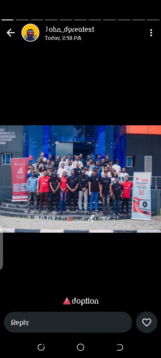 Dorathy (@dora_defi) on Twitter photo Avalanche Developer Workshop in Uyo 🇳🇬 with <a href="/AvaxTeam1/">Avalanche Team1</a> was super Amazing. It's was the very first workshop for developers in the state to learn more about Avalanche and its infrastructure.
Thanks to @OJdgreatestPRMR for hosting this amazing workshop. Avalanche Developer Workshop in Uyo 🇳🇬 with <a href="/AvaxTeam1/">Avalanche Team1</a> was super Amazing. It's was the very first workshop for developers in the state to learn more about Avalanche and its infrastructure.
Thanks to @OJdgreatestPRMR for hosting this amazing workshop.